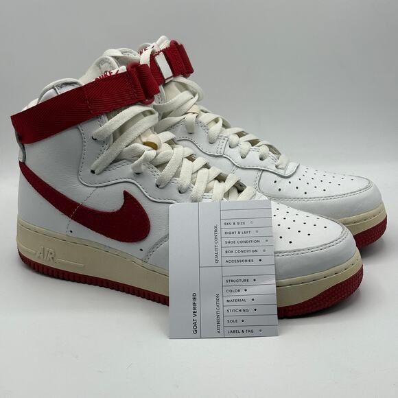 Nike Other - Nike Air Force 1 High NAI-KE White Univ Red 2015 Size 9